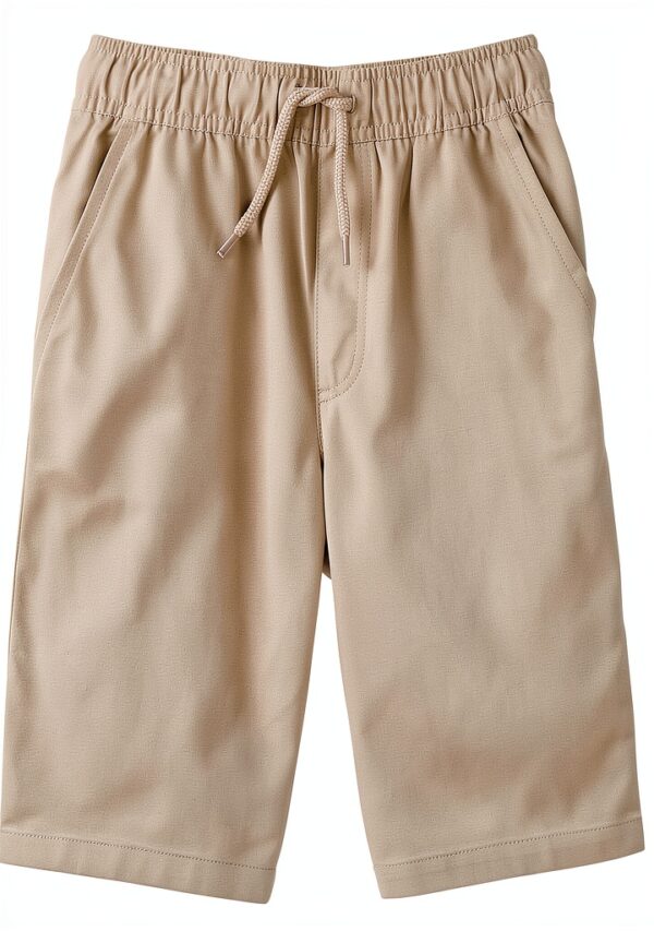 French Toast Boys Twill Shorts Adjustable Waist Pockets-0