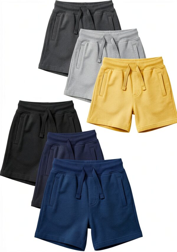 Baby Girls French Terry Shorts Value Pack Cotton Blend-0