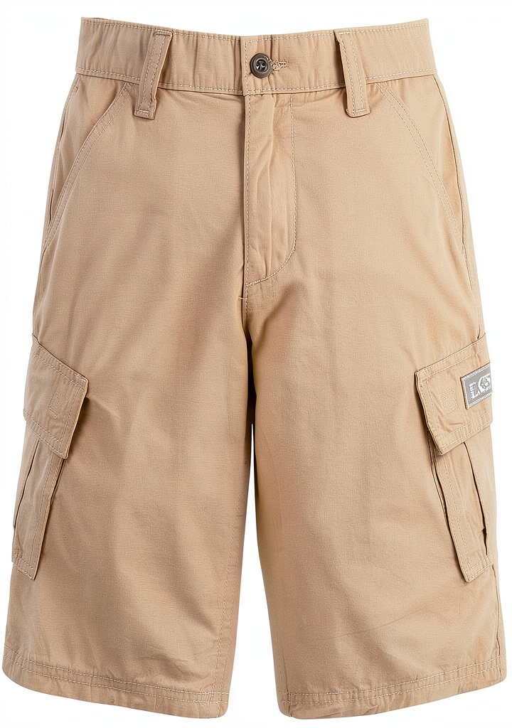 HBBQ9 Boys Cargo Shorts being adjusted by child showing waistband functionality