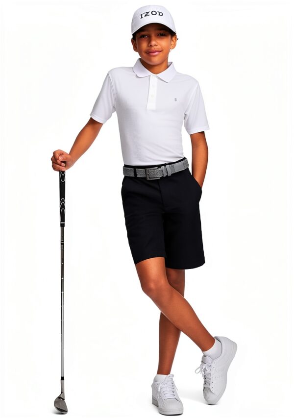 IZOD Boys Golf Shorts Moisture Wicking UPF15 Performance-3