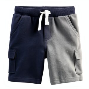 Carters Boys Knit Cargo Shorts 2-Pack Adjustable Drawstring-0