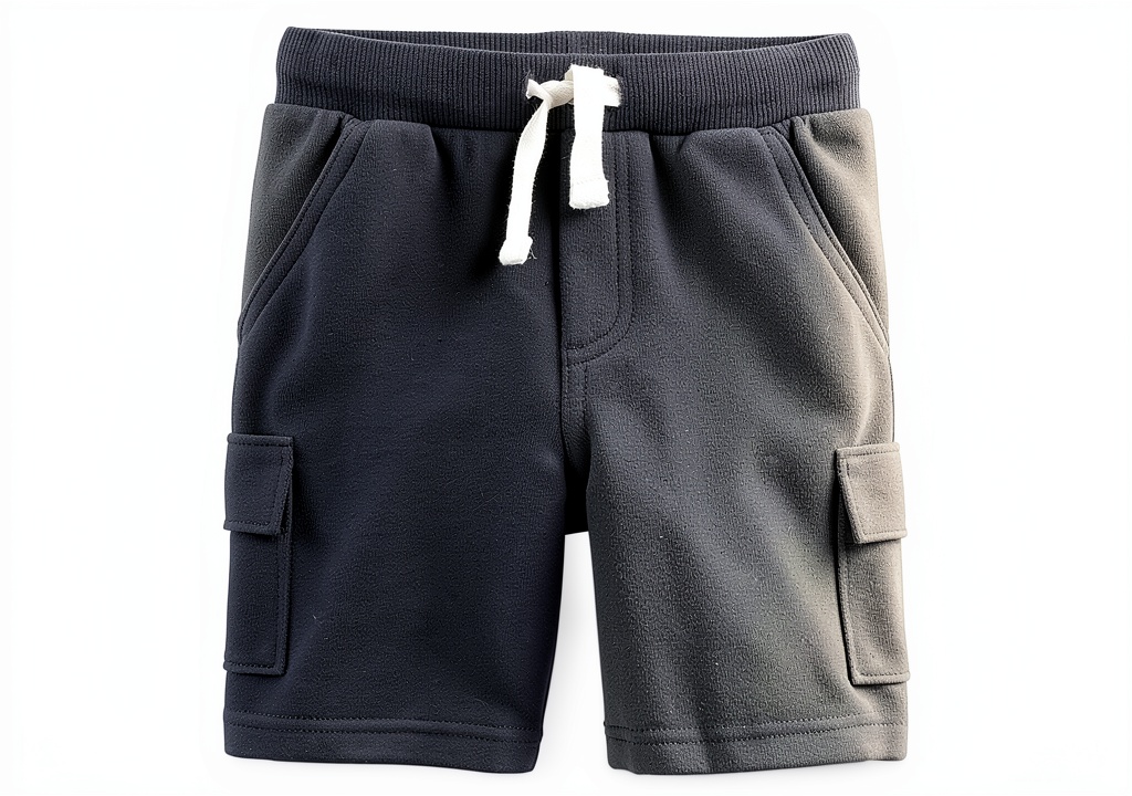 Boys wearing Carter's knit cargo shorts during outdoor play