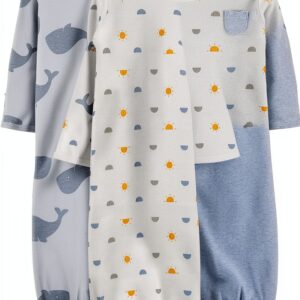 Carters Baby Boys Sleeper Gowns Soft Tagless Nightwear-0