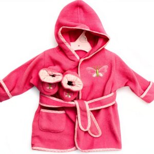 Spasilk Baby Hooded Bathrobe Terry Cloth Set Booties-0