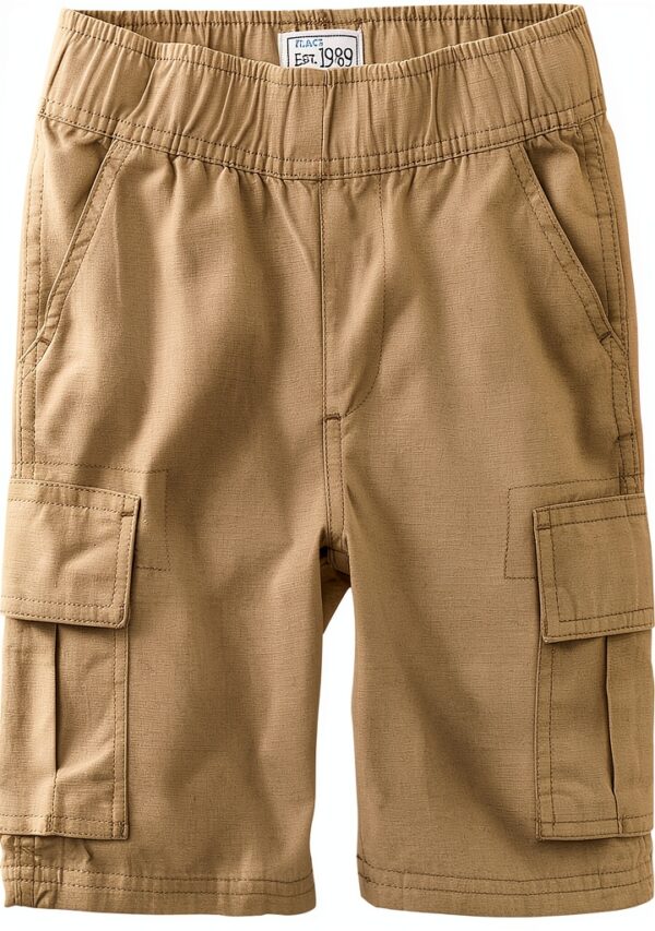 Boys Cotton Cargo Shorts The Childrens Place Elastic Waist-0