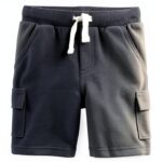 Carters Boys Knit Cargo Shorts 2-Pack Adjustable Waist-0