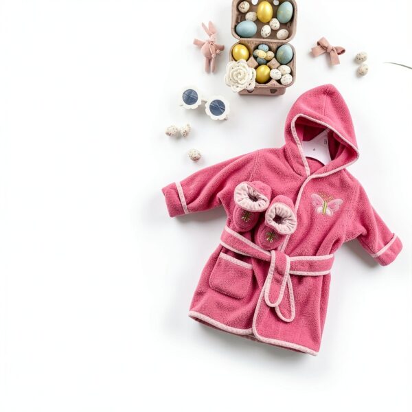 Spasilk Baby Hooded Bathrobe Terry Cloth Set Booties-3