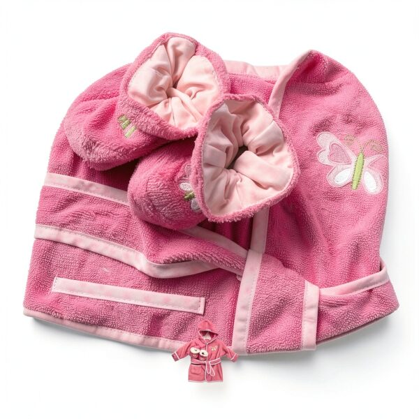 Spasilk Baby Hooded Bathrobe Terry Cloth Set Booties-1